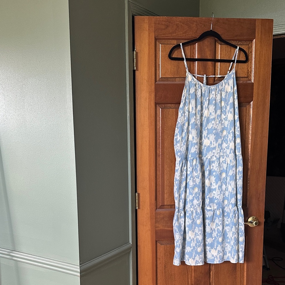 Pinch Blue and White Midi Dress